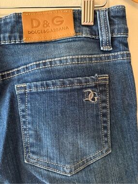 D&G Dolce & Gabbana Y2K, low Rise, Straight Slim, Jeans Women’s Size 30.